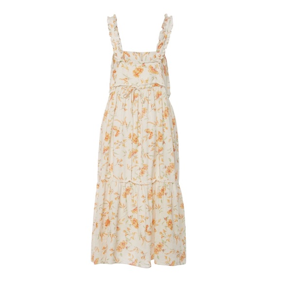 LoveShackFancy Ann Cotton Linen Midi / Maxi Dress S - Picture 7 of 8